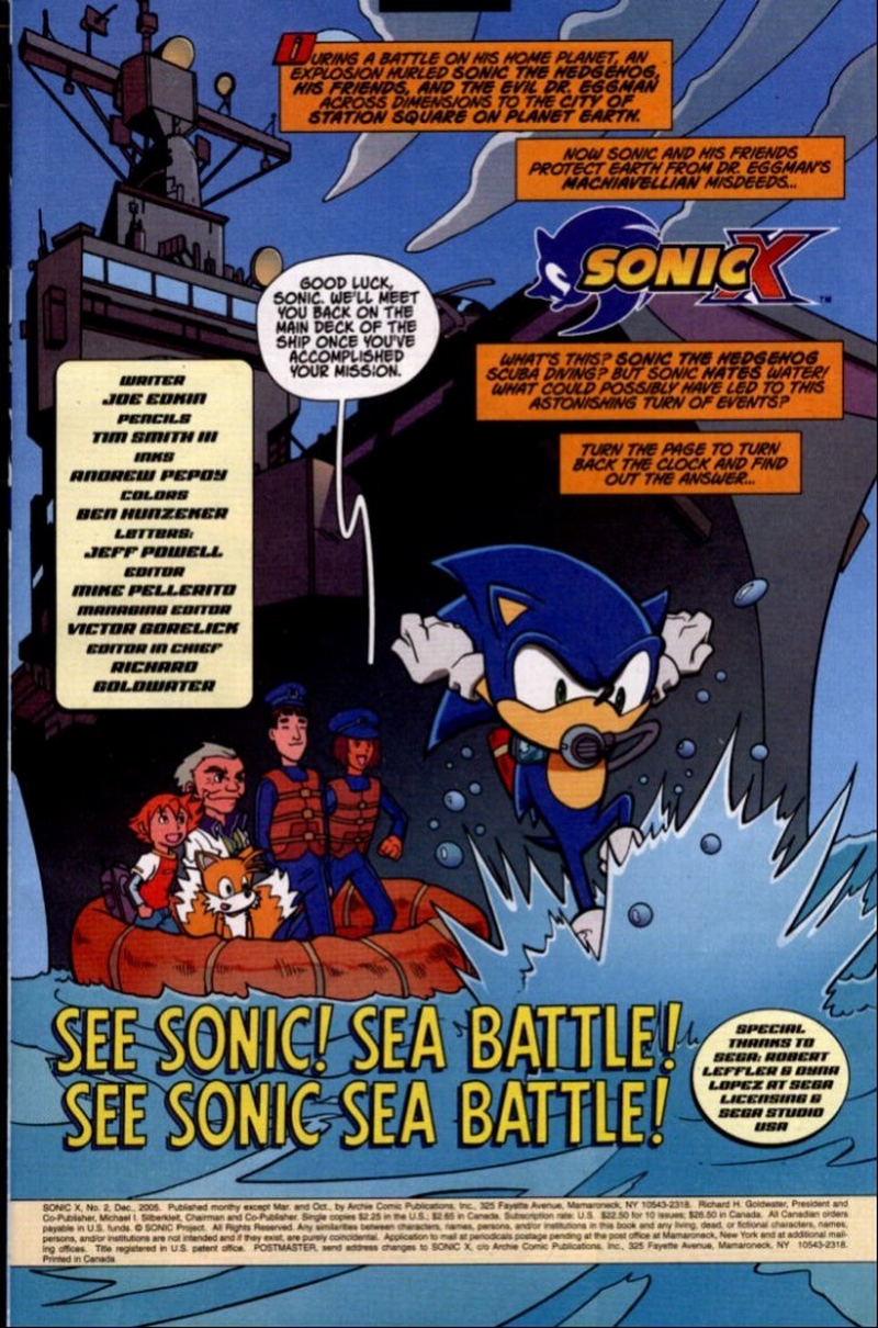 Sonic X - December 2005 Page 1